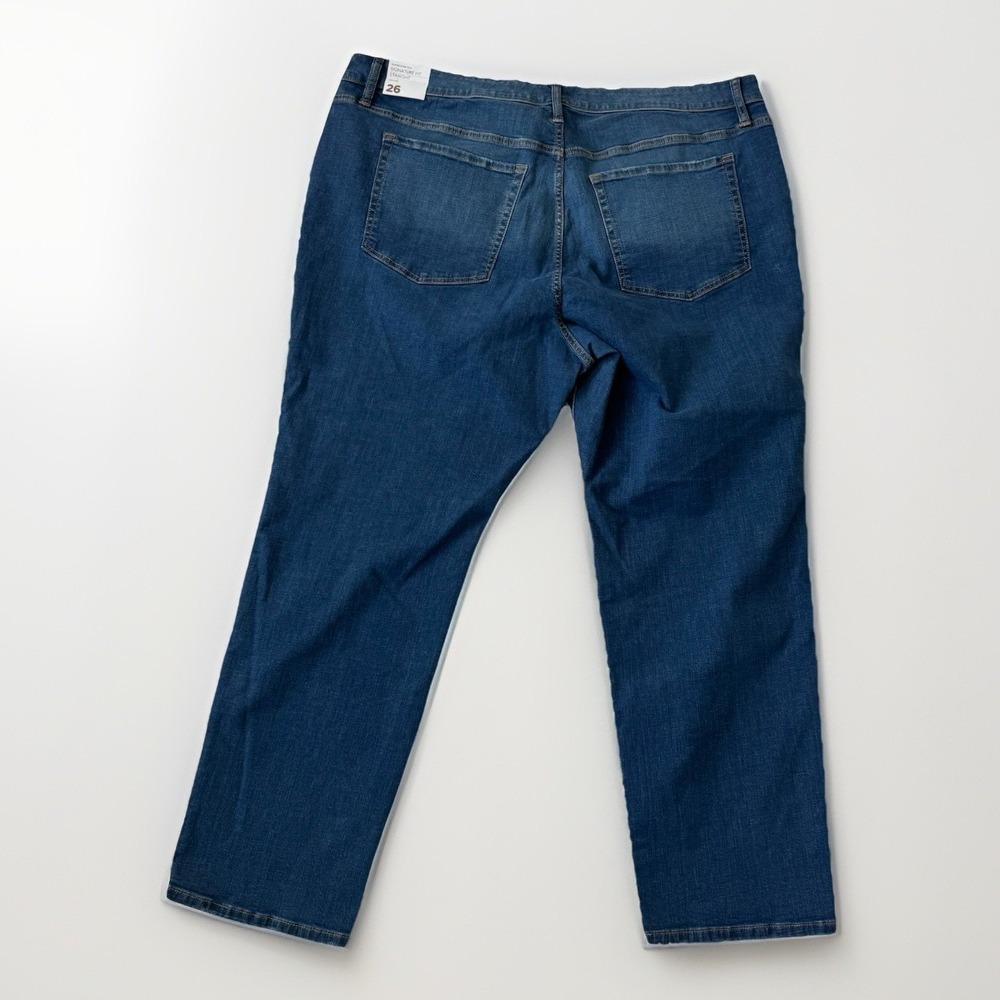 Lane Bryant Jeans Women's Plus Sz 26 Stretch Signature Fit Straight Mid Rise - Picture 16 of 16